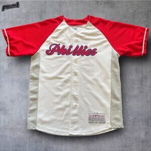 Philadelphia Phillies White Chase Utley Jersey #26 size Youth Large